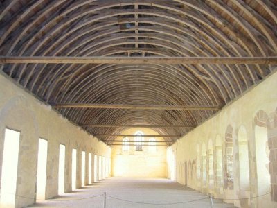 Monastery Dorm Boat Hull Roof at the Abbaye de Fontenay.